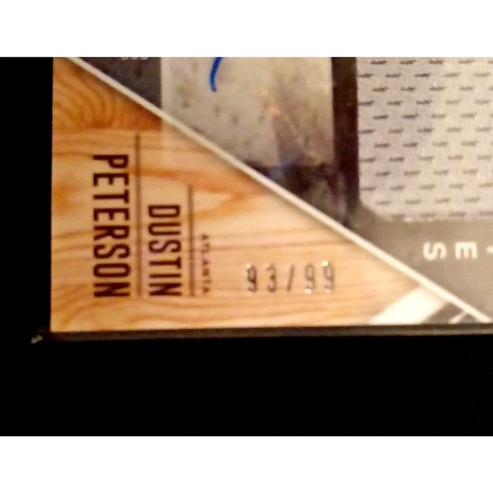 Dustin Peterson Future Threads Panini 2017 93/99 Signature Elite Extra Edition